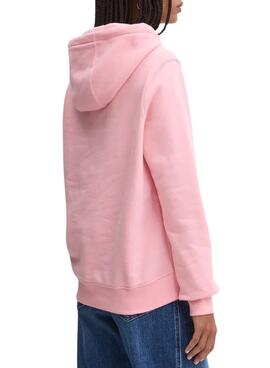 Sweat-shirt Tommy Jeans Flag Regular rose à capuche pour femme