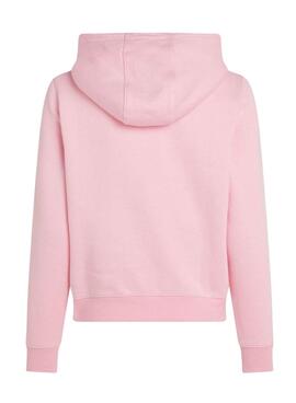 Sweat-shirt Tommy Jeans Flag Regular rose à capuche pour femme