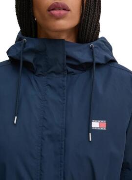 Parka Tommy Jeans 2 en 1 Technique bleue pour femme