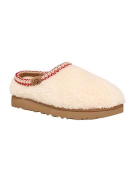 Baskets UGG Tasman Maxy Curly en beige pour femme