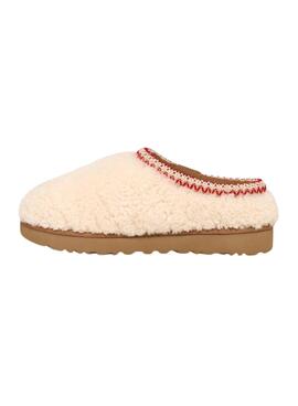 Baskets UGG Tasman Maxy Curly en beige pour femme