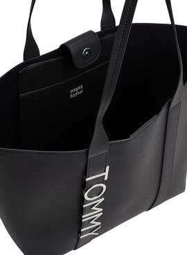 Sac à main Tommy Jeans Tote City Bold noir pour femme