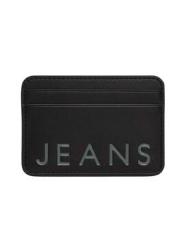 Porte-cartes Tommy Jeans City Bold noir pour femme