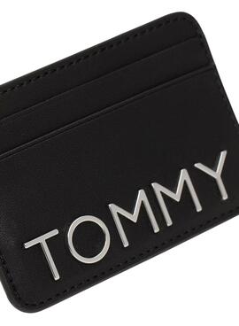 Porte-cartes Tommy Jeans City Bold noir pour femme