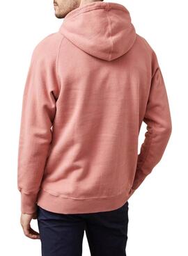 Sweatshirt Altonadock Circle Hoodie corail pour homme