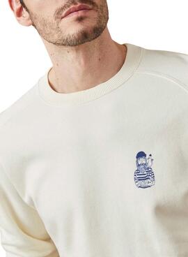 Sweatshirt Altonadock Seagull beige pour homme