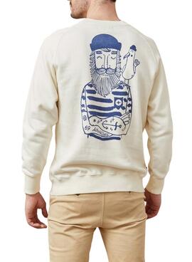 Sweatshirt Altonadock Seagull beige pour homme