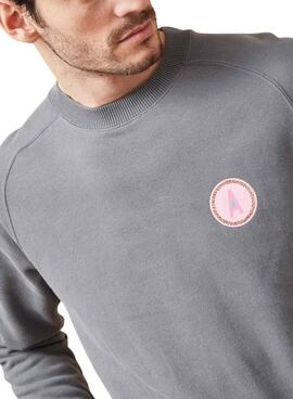 Sweat à capuche Altonadock Circle gris pour homme