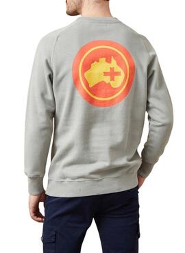 Sweatshirt Altonadock Maps gris pour homme