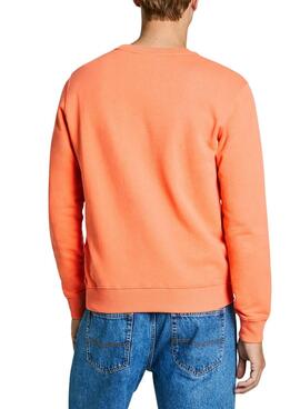 Sweatshirt Pepe Jeans Seth orange pour homme