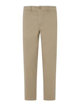 Pantalon chino Pepe Jeans Gymdigo beige pour hommes