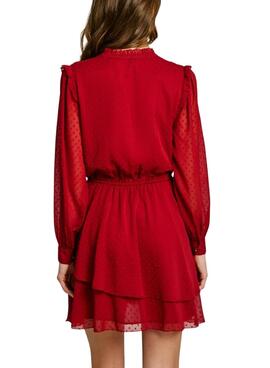 Robe Pepe Jeans Otto rouge pour femmes