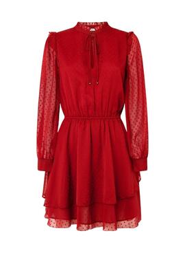 Robe Pepe Jeans Otto rouge pour femmes