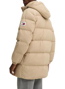 Parka Tommy Jeans Essential beige pour homme