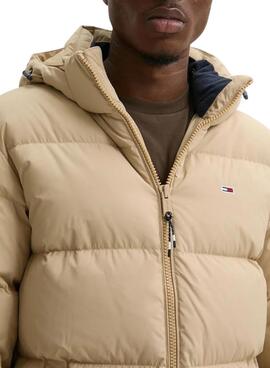 Parka Tommy Jeans Essential beige pour homme