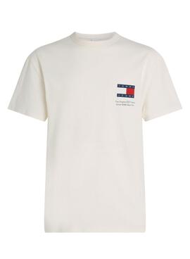 T-shirt Tommy Jeans Fun Novelty blanc pour homme