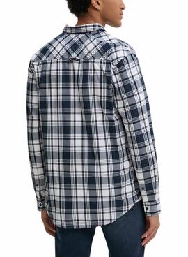 Chemise Tommy Jeans Popeline à carreaux pour homme