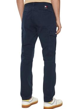 Pantalon Tommy Jeans Austin cargo marine pour homme