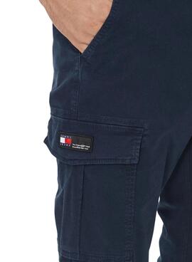 Pantalon Tommy Jeans Austin cargo marine pour homme