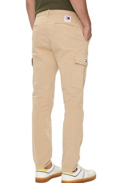 Pantalon Tommy Jeans Austin cargo beige pour homme