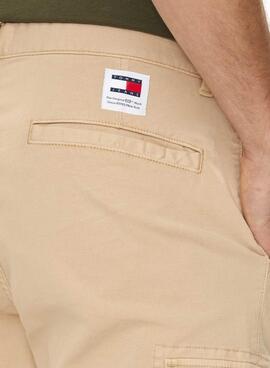 Pantalon Tommy Jeans Austin cargo beige pour homme