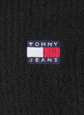  Pull Tommy Jeans Raglan à fermeture éclair noir pour homme