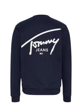 Sweatshirt Tommy Jeans Graphic crew marine pour homme