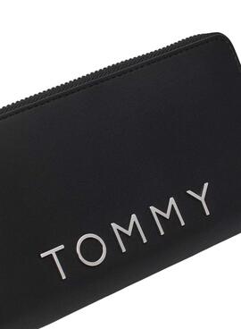 Portefeuille Tommy Jeans City Large noir pour femme