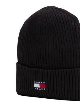 Bonnet Tommy Jeans Heritage noir pour homme