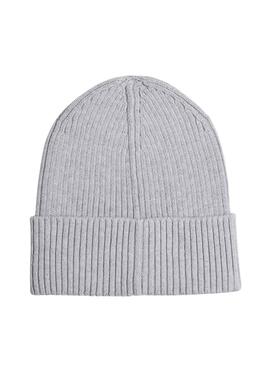 Bonnet Tommy Jeans Heritage gris pour homme