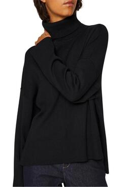 Pull Vila Viostria noir pour femme