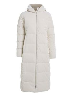 Manteau Calvin Klein Jeans Soft Touch blanc pour femme