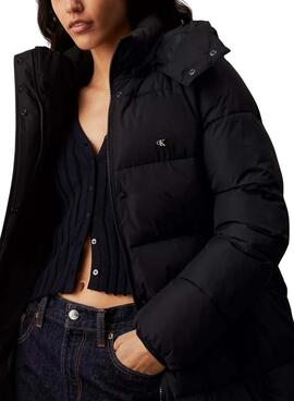 Manteau Calvin Klein Jeans Monologue noir pour femme