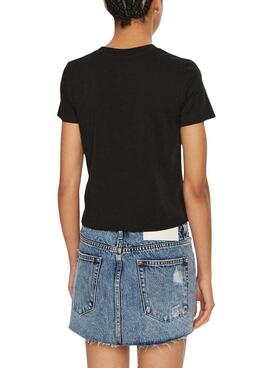 T-shirt Calvin Klein Jeans Baby tee noir pour femme