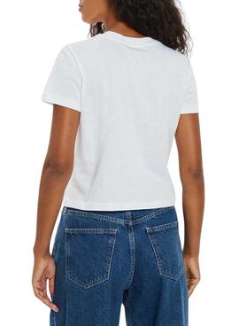 T-shirt Calvin Klein Jeans Baby tee blanc pour femme