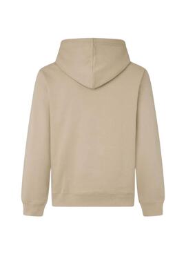 Sweat à capuche Pepe Jeans New Joe Hoodie beige pour homme