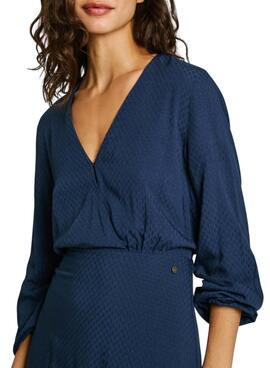 Robe Pepe Jeans Kendall bleue pour femme