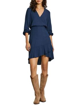 Robe Pepe Jeans Kendall bleue pour femme