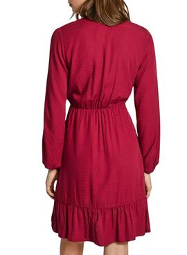 Robe Pepe Jeans Kendall rouge pour femme