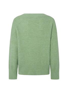 Pull Pepe Jeans Irma V Neck Vert pour femme