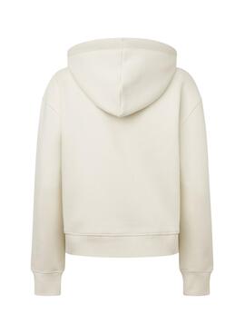 Sweatshirt Pepe Jeans Frida beige pour femme