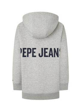 Sweatshirt Pepe Jeans Fergie gris pour femme