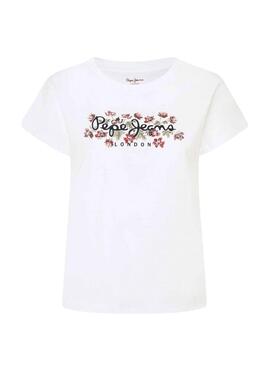 T-shirt Pepe Jeans Ginny blanc pour femme