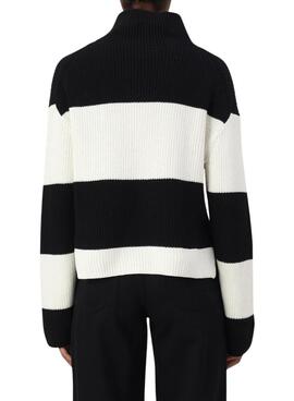 Pull Calvin Klein Jeans Chunky Noir et Blanc pour femme