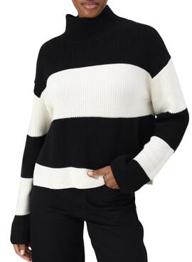 Pull Calvin Klein Jeans Chunky Noir et Blanc pour femme