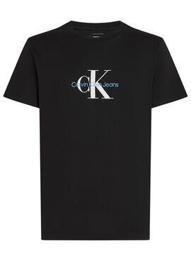 T-shirt Calvin Klein Jeans Distressed noir pour homme