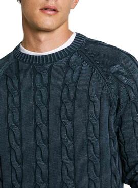 Pull Pepe Jeans Camdem bleu pour homme