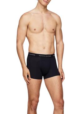 Pack de 3 Caleçons Trunk Tommy Hilfiger Noir pour homme