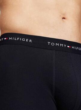 Pack de 3 Caleçons Trunk Tommy Hilfiger Noir pour homme