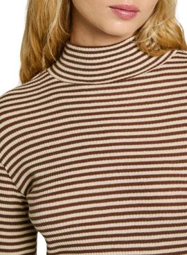 T-shirt Pepe Jeans Elif marron pour femme